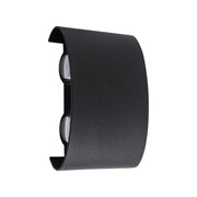 Fantas Outdoor and Indoor LED Wall Lamp, 4 Sources x 1W, IP65, Metallic, Black, 3000K