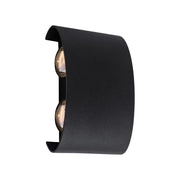 Fantas Outdoor and Indoor LED Wall Lamp, 4 Sources x 1W, IP65, Metallic, Black, 3000K