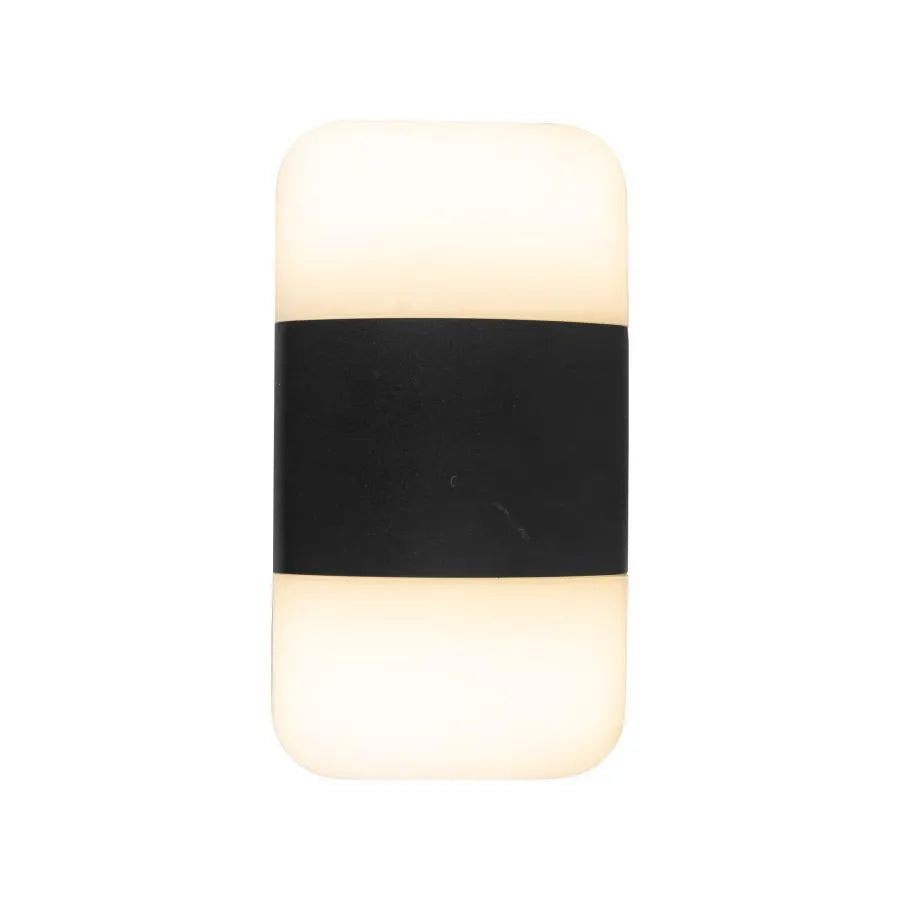 Geni Outdoor Wall Lamp, 12W, Black, 3000K