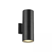 Valeria Outdoor Wall Lamp, 2*GU10, Black, Metal and Glass