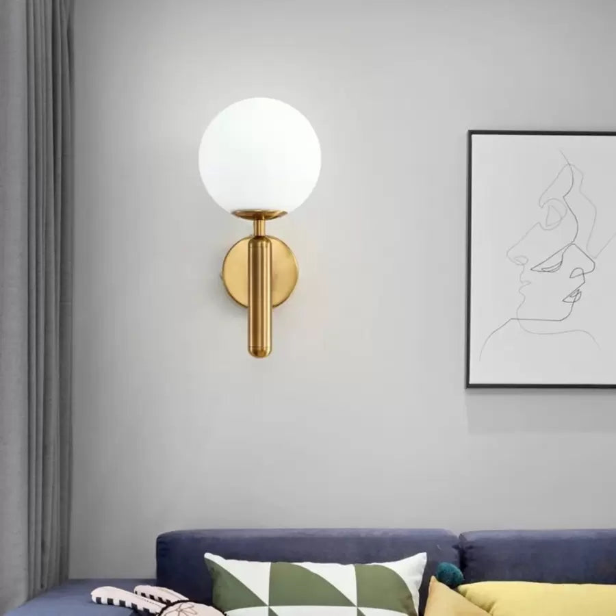 Journee Wall Lamp 1x E27 White Gold