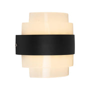Outdoor Meras LED wall light, 12W, Black, 3000K, Fantas