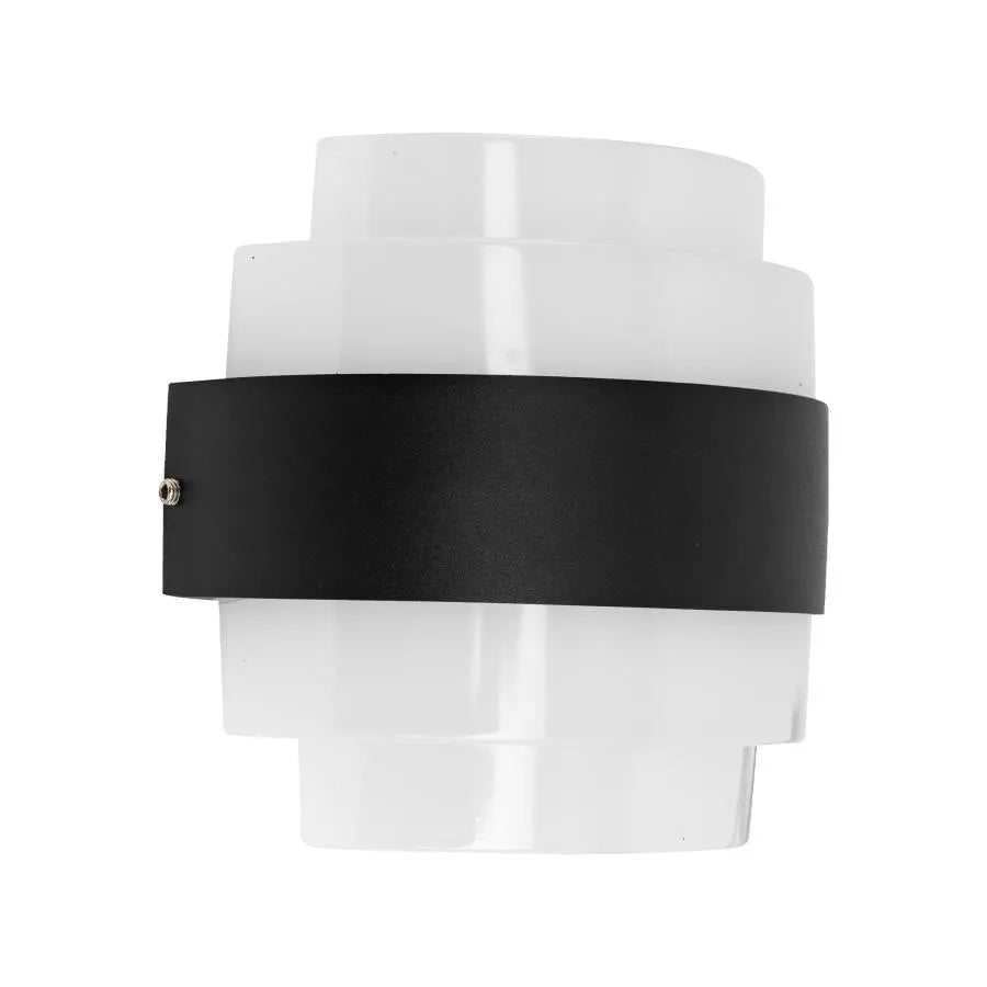 Outdoor Meras LED wall light, 12W, Black, 3000K, Fantas