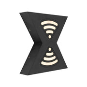 Retelis Outdoor LED Wall Light, 12W, Metal, Black