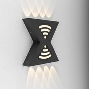 Retelis Outdoor LED Wall Light, 12W, Metal, Black