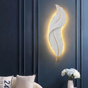LED wall lamp Esther, wedge shape, 36W, 87cm White/Gold