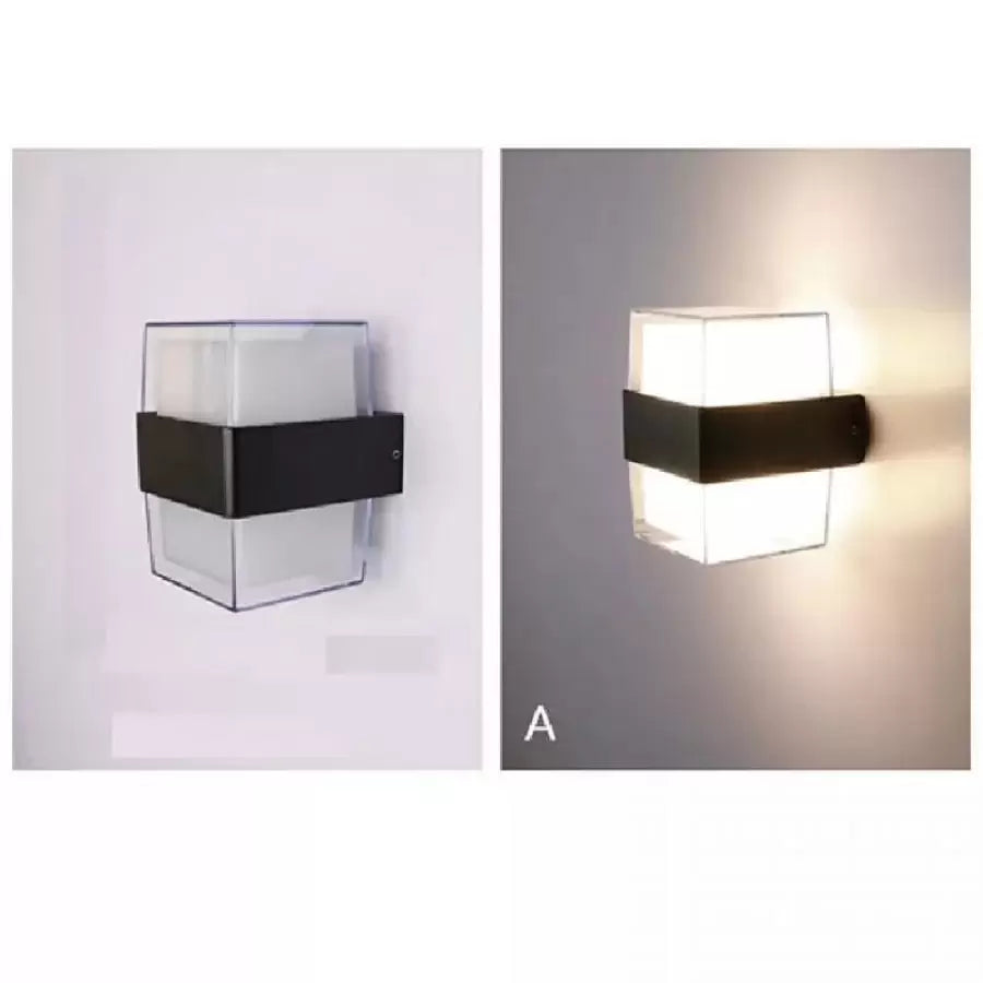 LED Outdoor Wall Lamp Kennedy 12W Black White