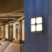 Timeea Outdoor LED Wall Lamp, 20W, Black, 6000K