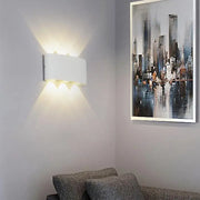 Fantas Outdoor and Indoor LED Wall Lamp, 6 Sources x 1W, IP65, Metallic, White, 3000K