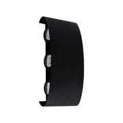 Fantas Outdoor and Indoor LED Wall Lamp, 6 Sources x 1W, IP65, Metallic, Black, 3000K