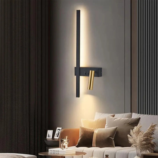Glory LED Wall Lamp 9W Black Gold