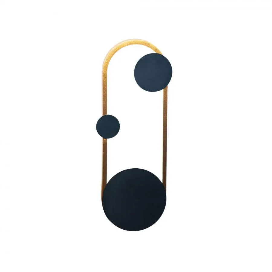 Gruvix LED Wall Lamp, 26W, Gold with Black, Cold/Warm/Neutral Light