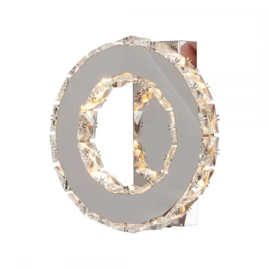 LED crystal chandelier MAJORA 8W, Diameter 20cm, Cold/Warm/Neutral light, Shiny Chrome