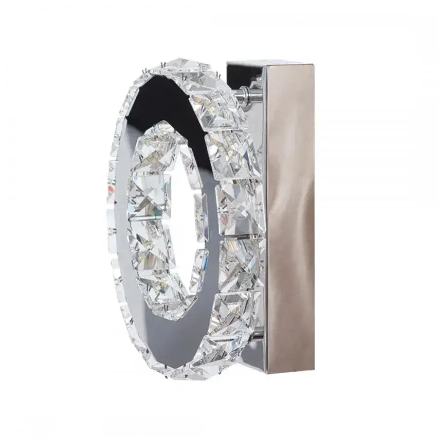 LED crystal chandelier MAJORA 8W, Diameter 20cm, Cold/Warm/Neutral light, Shiny Chrome