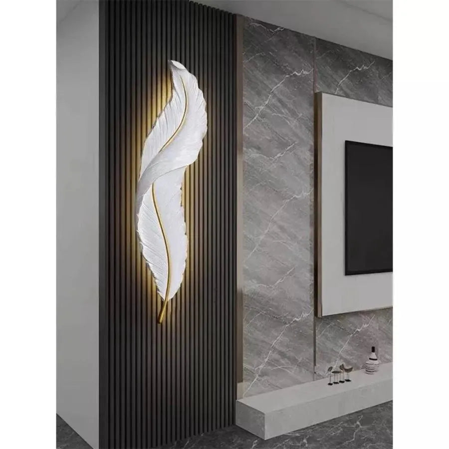 LED Wall Lamp Pena 25W 63cm White Gold