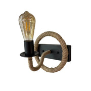 Yolanda Wall Lamp 1x E27 Brown Black
