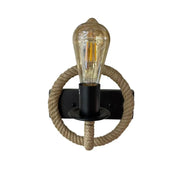 Yolanda Wall Lamp 1x E27 Brown Black