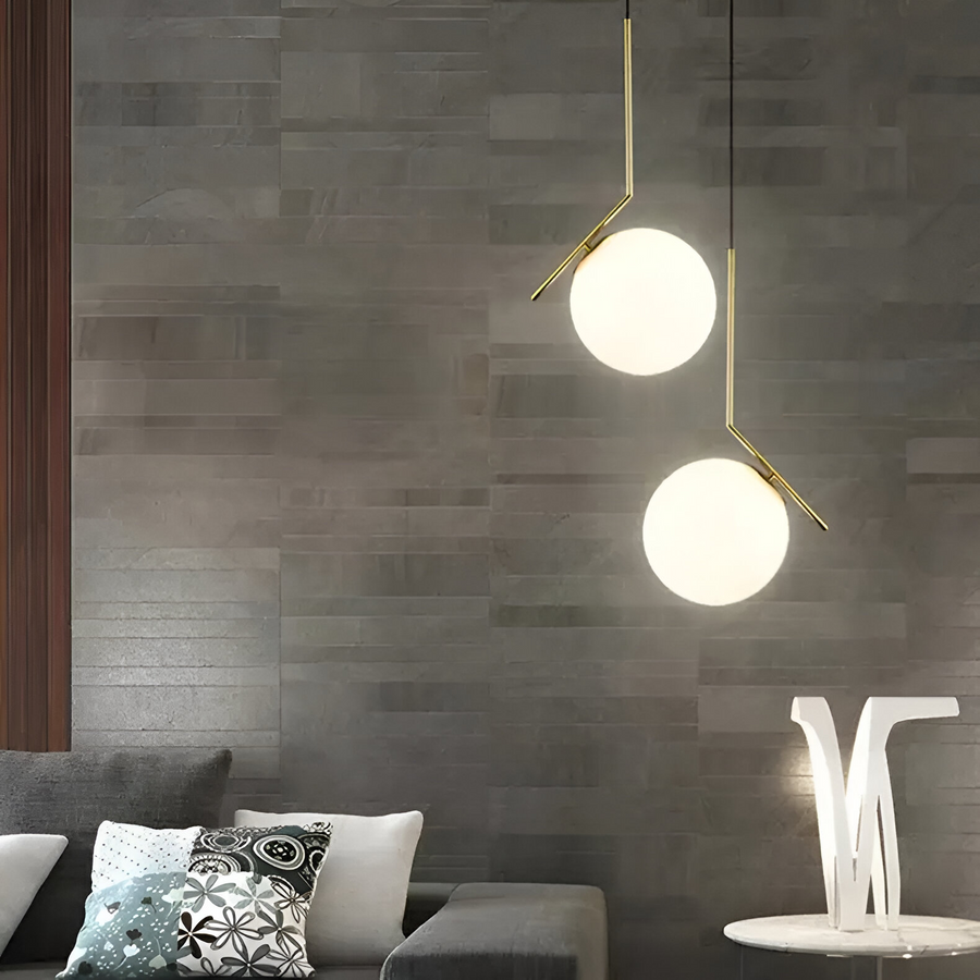 LOFT Haven Chandelier, 1x E27, Golden White, Metal, Adjustable Height, Modern