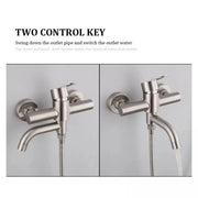 Bathroom Faucet, SUS304 Stainless Steel, Satin Finish, N/LY0C1