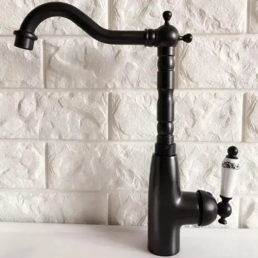 Kitchen Faucet, Sanitary Brass, Black, OD/2051