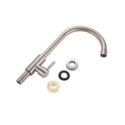 Kitchen Faucet, Cold Water, SUS304 Stainless Steel, Satin Finish, DL002