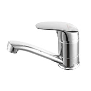 Basin Mixer, Swivel Spout, Length 18CM, Ceramic Cartridge, Chrome, Connection Included