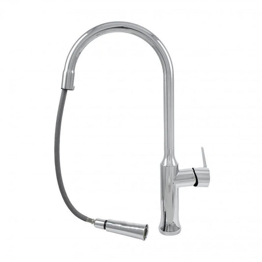 Kitchen Faucet with Pull-out Shower Sanitary Brass Silver CF/1035/C1