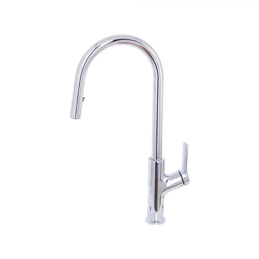 Kitchen Faucet with Pull-out Spray, SUS304 Stainless Steel, Chrome, FJ5543