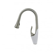 Kitchen Faucet with Pull-out Spray, Sanitary Brass, Chrome, W054