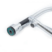 Kitchen Faucet with Pull-out Spray, Stainless Steel and Chrome Brass, YD/301
