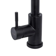 Kitchen Faucet with Pull-out Spray, SUS304 Stainless Steel, Black, HS004