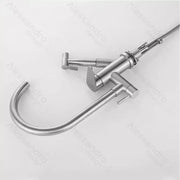Kitchen Faucet with Pull-out Spray, SUS304 Stainless Steel, Satin Finish, CF034