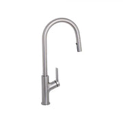 Kitchen Faucet with Pull-out Spray, SUS304 Stainless Steel, Satin Finish, FJ5542