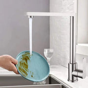 Silver Stainless Steel Kitchen Faucet