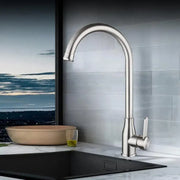 Kitchen Faucet, SUS304 Stainless Steel, Satin Finish, CF010