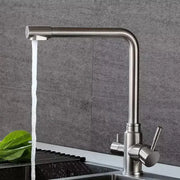 3-Way Kitchen Faucet Stainless Steel Silver CF016