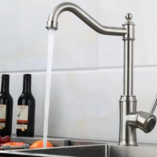Kitchen Faucet, SUS304 Stainless Steel, Satin Finish, CF024