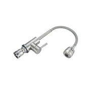 Kitchen Faucet Flexible Spout 2 Jets Ceramic Cartridge Satin Stainless Steel Connections Included CF031