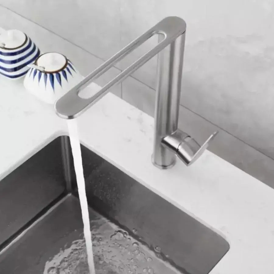 Kitchen Faucet, SUS304 Stainless Steel, Satin Finish, N/CF0C1