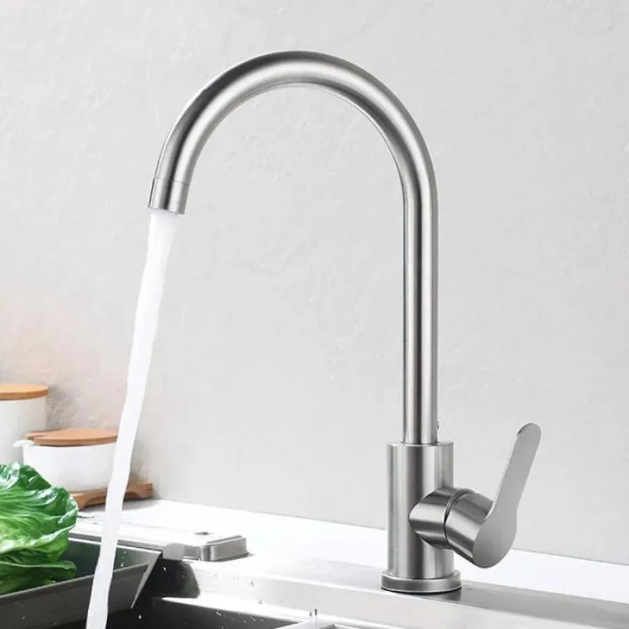 Premium Kitchen Faucet, SUS304 Stainless Steel, Satin Finish, YSQ/112