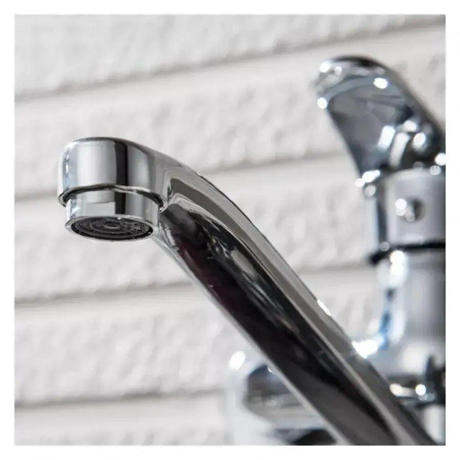 Kitchen Faucet with Rotating Spout, Alloy, Chrome, PM025
