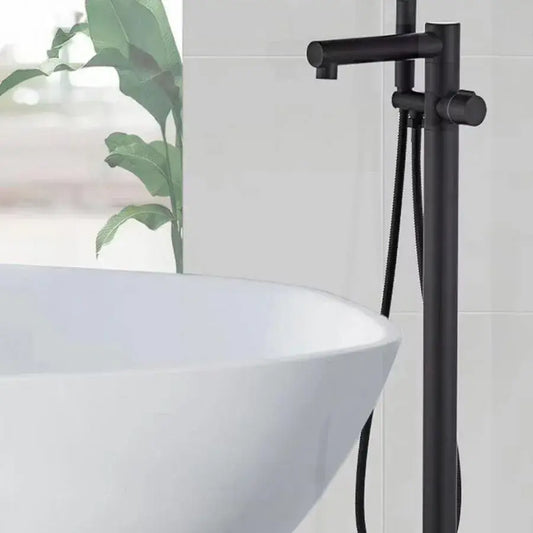 Floor Mounted Faucet, Sanitary Brass, Black, CF2038