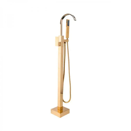Floor Faucet with Spray and Hose, Sanitary Brass, Gold, CF2037 Faucets & Shower Columns Default Title Alessandro Design