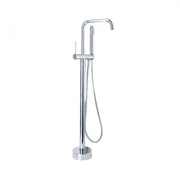 Floor Mixer with Plunger and Hose, Sanitary Brass, Chrome, CF2039