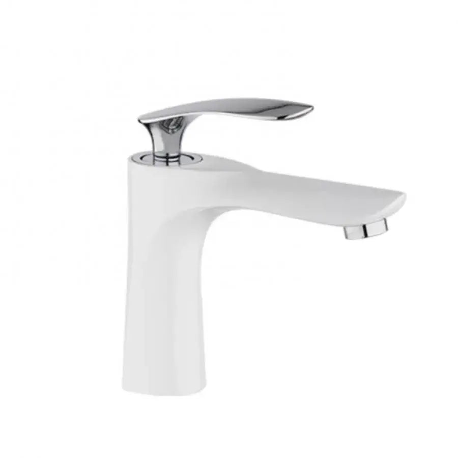 Basin Faucet, Sanitary Brass, White, OD/2069
