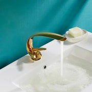 Basin Faucet, Sanitary Brass, Gold, OD/2054