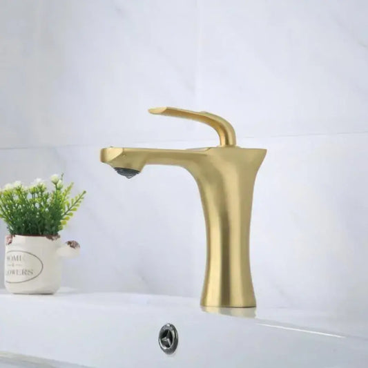 Basin Faucet, Sanitary Brass, Gold, OD/2066