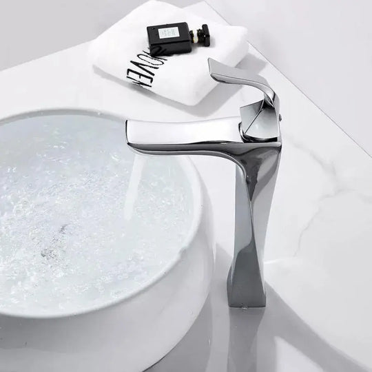 Basin Faucet, Sanitary Brass, Chrome, CF2021 Bathroom Faucets Default Title Alessandro Design