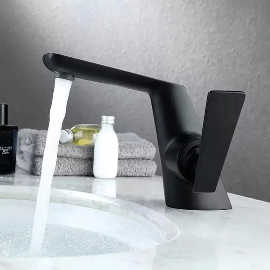 Basin Faucet, Sanitary Brass, Black, 6727H