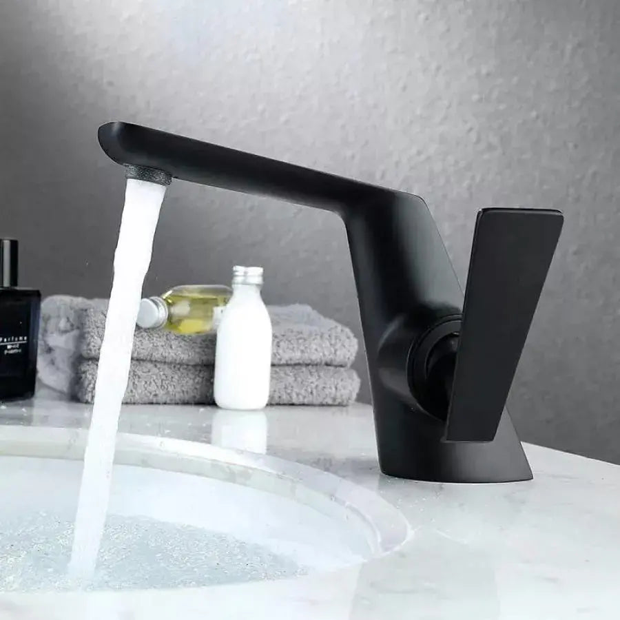 Basin Faucet, Sanitary Brass, Black, 6727H